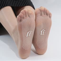 Tất Vớ Nữ Tàng Hình Xỏ Ngón Siêu Mỏng Thoáng Khí Chống Trượt Chống Tuột Sợi Nude Phối Giày Sandal set 10 Đôi 8