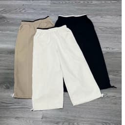 [ Quần mẹ và bé] Quần kaki gió mềm dáng boom,quần nữ có rút gấu chất kaki gió 8