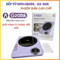 Bếp Từ Đơn Cao Cấp GROPA-Thiết Kế Tím Pastel Cực Xinh, Nấu Nướng Nhanh Chóng, Tiết Kiệm Điện (Bảo Hành 2 Năm)-Chính Hãng 5