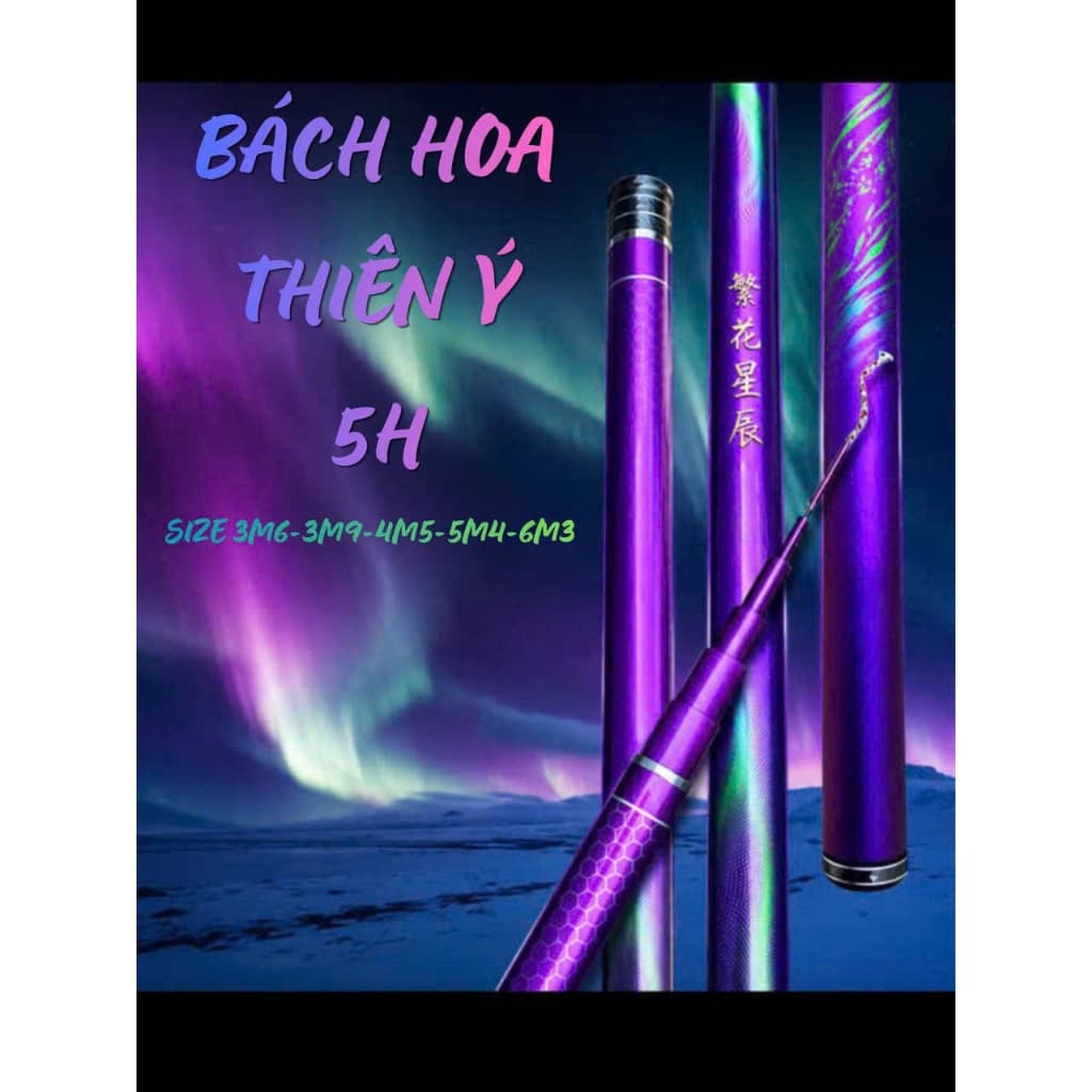 Cần Câu Tay Bách Hoa Thiên Ý 5H 28i Tặng Kèm Ngọn Phụ