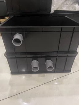 Bộ lọc baki tràn trên cho hồ cá cảnh vừa và nhỏ - Kích Thước 34x25x13 Màu Đen- ống phi 27 7