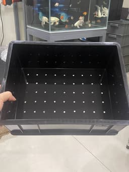 Bộ lọc baki tràn trên cho hồ cá cảnh vừa và nhỏ - Kích Thước 34x25x13 Màu Đen- ống phi 27 9