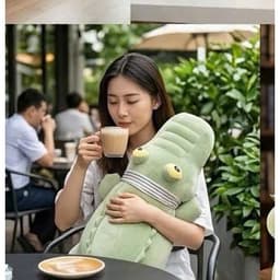 GẤU BÔNG CÁ SẤU DÀI 80CM – SIÊU TO, SIÊU MỀM, ÔM CỰC ĐÃ NHÀ MIU GẤU XINH 5