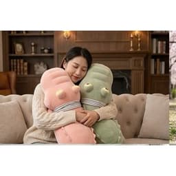 GẤU BÔNG CÁ SẤU DÀI 80CM – SIÊU TO, SIÊU MỀM, ÔM CỰC ĐÃ NHÀ MIU GẤU XINH 4