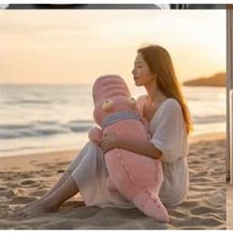 GẤU BÔNG CÁ SẤU DÀI 80CM – SIÊU TO, SIÊU MỀM, ÔM CỰC ĐÃ NHÀ MIU GẤU XINH 2