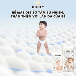 [ Combo mua 5 tặng 1 ] Tã/bỉm HONEY đủ size NB66/S52/M46/M52/L48/XL44/XXL42/XXXL40/XXXXL38 9