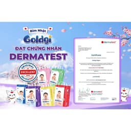 [ Combo mua 5 tặng 1 ] Tã/bỉm GOLDGI+ Nhật Cao Cấp Đủ Size NB/S/M/L/XL/XXL 8
