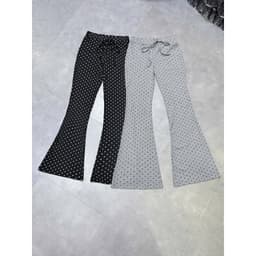 Quần Thun Loe Chấm Bi Dáng Dài Co Giản Xinh, Freesize Dưới 52kg- MTS 9