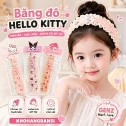 Miếng Dán Tóc Mái Thêu Thú Cưng Sanrio Đáng Yêu Giúp Định Hình Tóc Con Cho Bé Gái 1
