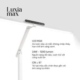 Kyvian Đèn Bàn Làm Việc Bảo Vệ Mắt Luxia Max V2 24W 1200 Lumen CRI >97 Điều Khiển Từ Xa 2 Cảm Biến Thông Minh by Velix 3