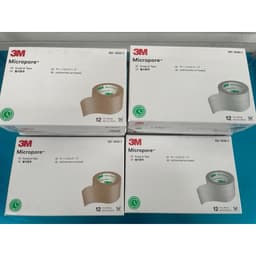 Set 2 Băng Keo Giấy Y tế, Thẩm Mỹ 3M  MICROPORE - Màu da và trắng, kích thước 2,5cm x 9,1m 3
