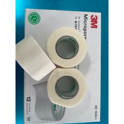 Set 2 Băng Keo Giấy Y tế, Thẩm Mỹ 3M  MICROPORE - Màu da và trắng, kích thước 2,5cm x 9,1m 6