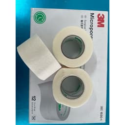 Set 2 Băng Keo Giấy Y tế, Thẩm Mỹ 3M  MICROPORE - Màu da và trắng, kích thước 2,5cm x 9,1m 7
