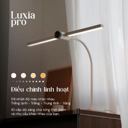 Kyvian Đèn Bàn Học Chống Cận Luxia Pro V2 1100 Lumen CRI ≥97 Bảo Vệ Mắt 16W 10 Cấp Độ Sáng 4 Nhiệt Độ Màu by Velix 4