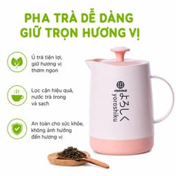Bình Ủ Pha Trà Giữ Nhiệt 4018 Việt Nhật Dung Tích 1600ml Chất Liệu Nhựa PP An Toàn Có Quai Cầm Chắc Chắn GD406 5