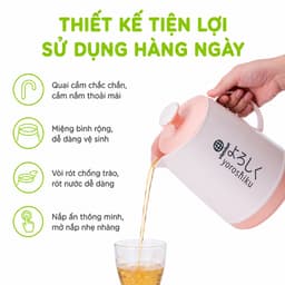 Bình Ủ Pha Trà Giữ Nhiệt 4018 Việt Nhật Dung Tích 1600ml Chất Liệu Nhựa PP An Toàn Có Quai Cầm Chắc Chắn GD406 4