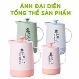 Bình Ủ Pha Trà Giữ Nhiệt 4018 Việt Nhật Dung Tích 1600ml Chất Liệu Nhựa PP An Toàn Có Quai Cầm Chắc Chắn GD406 7