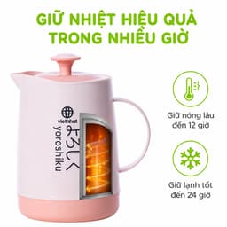 Bình Ủ Pha Trà Giữ Nhiệt 4018 Việt Nhật Dung Tích 1600ml Chất Liệu Nhựa PP An Toàn Có Quai Cầm Chắc Chắn GD406 6