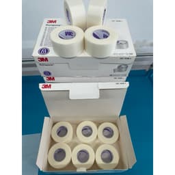 Set 2 cuộn, 6 cuộn, Băng keo lụa y tế 3M Durapore mã 1538-1 kích thươc 2,5cm x 9,1m. 4