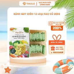 Bánh Quy Giòn 12 Loại Rau Củ Top Savor (208g) Bánh Healthy Ít Calo, Giàu Chất Xơ, Ăn Kiêng Cực Ngon 1