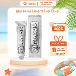 Kem Đánh Răng Trắng Răng Cao Cấp Marvis Whitening Mint / Smoker Whitening Mint (Tuýp 85ml) 1