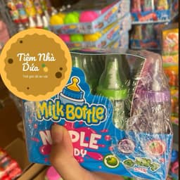 Khay 24 lọ kẹo xê cốm kèm mút bình ty nhiều vị siêu ngon, kẹo cốm xê mút ty mix vị hoa quả Candy Snack Ăn Vặt Chua Food 3