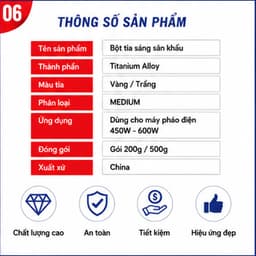 Bột tạo tia sáng sân khấu NIKA dùng cho máy phun tia sáng lạnh 450 600W tiết kiệm hiệu ứng đẹp 5