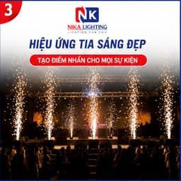 Bột tạo tia sáng sân khấu NIKA dùng cho máy phun tia sáng lạnh 450 600W tiết kiệm hiệu ứng đẹp 8