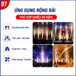 Bột tạo tia sáng sân khấu NIKA dùng cho máy phun tia sáng lạnh 450 600W tiết kiệm hiệu ứng đẹp 9