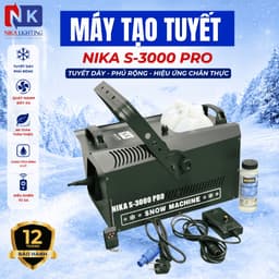 Máy Tạo Tuyết NIKA LIGHTING S-3000 PRO – Máy Phun Tuyết Sân Khấu, Sự Kiện, Tiệc Cưới 1