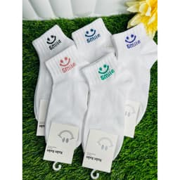 Set 10 Đôi Tất Nữ Cổ Ngắn Cotton Mềm Mại Họa Tiết Gấu Kẻ Tăm Co Giãn Thoáng Khí Phong Cách Hàn Quốc Freesize 35-40 9