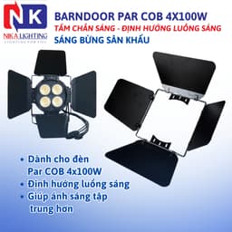Barndoor Đèn PAR COB 4x100W – Bando, Cánh Chắn Sáng, Điều Hướng Ánh Sáng Sân Khấu 1