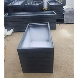 chậu nhựa Composite chữ nhật.chậu trồng cây siêu nhẹ chống nắng chống nước độ bền cao 7