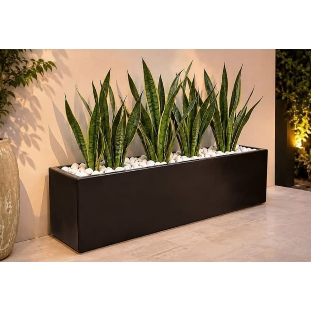 chậu nhựa Composite chữ nhật.chậu trồng cây ban công chống nắng chống nước độ bền cao