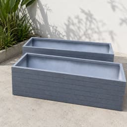 chậu nhựa Composite chữ nhật.chậu trồng cây ban công chống nắng chống nước độ bền cao 3