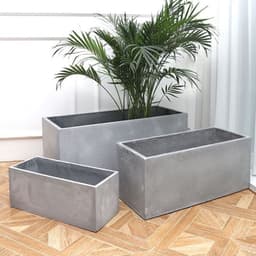 chậu nhựa Composite chữ nhật.chậu trồng cây ban công chống nắng chống nước độ bền cao 4