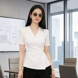 áo công sở nữ đẹp-Peplum -dáng nhẹ thanh lịch,hiện đại,Doanh nhân trẻ,Phụ nữ trưởng thành 1