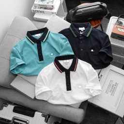 | Xả kho | Các mẫu áo polo 55kg - 95kg form suông chất vải cotton pique không nhăn 2