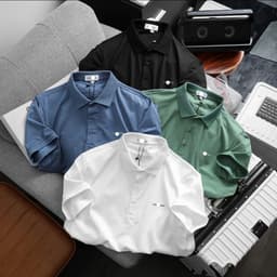 | Xả kho | Các mẫu áo polo 55kg - 95kg form suông chất vải cotton pique không nhăn 3