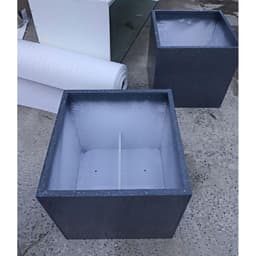 chậu nhựa Composite chữ nhật.chậu trồng cây siêu nhẹ chống nắng chống nước độ bền cao 9