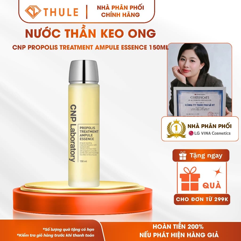 Nước Thần Keo Ong CNP Laboratory Propolis Treatment Ampule Essence 150ml Tiền Tinh Chất Cấp Ẩm Phục Hồi Da Nhạy Cảm