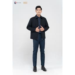Áo khoác nam DGC thiết kế cổ bẻ phong cách lịch lãm thời trang công sở cao cấp bền bỉ mã WAJKBB12M 5