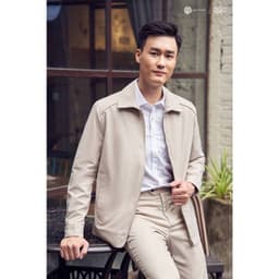 Áo khoác nam DGC thiết kế cổ bẻ phong cách lịch lãm thời trang công sở cao cấp bền bỉ mã WAJKBB12M 3