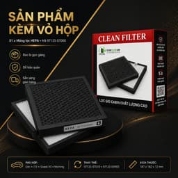 Lọc gió điều hòa Kia Morning, Kia Grand i10, Kia I10 , Eon Mã HYD 97133-07000 lọc HEPA tiêu chuẩn 3