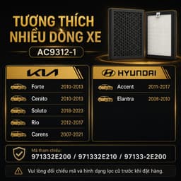 Lọc gió ô tô Forte, Cerat, Soluto, Accent, Carens, Rio, Elantra Mã 971332E200/971332E210/97133-2E200 9