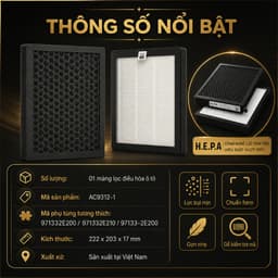 Lọc gió ô tô Forte, Cerat, Soluto, Accent, Carens, Rio, Elantra Mã 971332E200/971332E210/97133-2E200 2