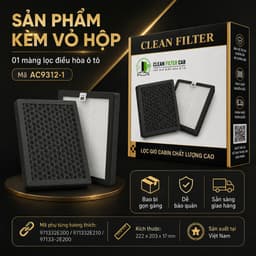 Lọc gió ô tô Forte, Cerat, Soluto, Accent, Carens, Rio, Elantra Mã 971332E200/971332E210/97133-2E200 8