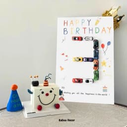 Bảng Fomex F02 Trang Trí Sinh Nhật Happy Birthday ( Không bao gồm ô tô) 4