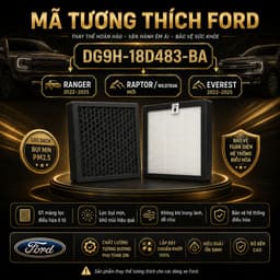 Lọc Gió Điều Hoà Ford ô tô: Ranger đời (22-25), RAPTOR / WILTRACK mới, Ford Everest (22-25) DG9H-18D483-BA 1