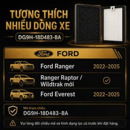 Lọc Gió Điều Hoà Ford ô tô: Ranger đời (22-25), RAPTOR / WILTRACK mới, Ford Everest (22-25) DG9H-18D483-BA 9